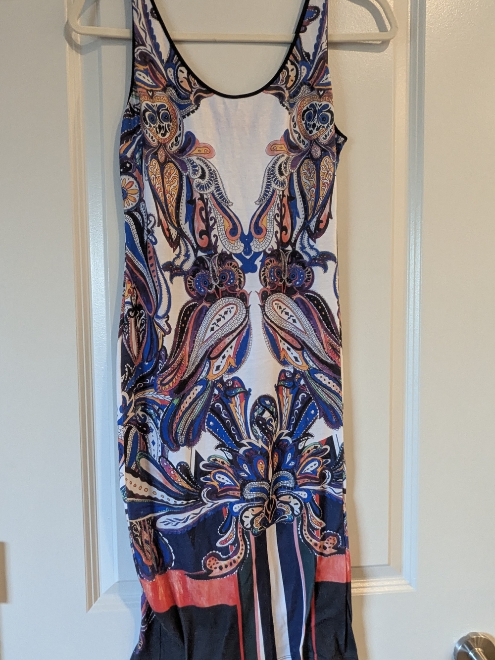 Women’s Multicolor Paisley Tank Dress - No Brand